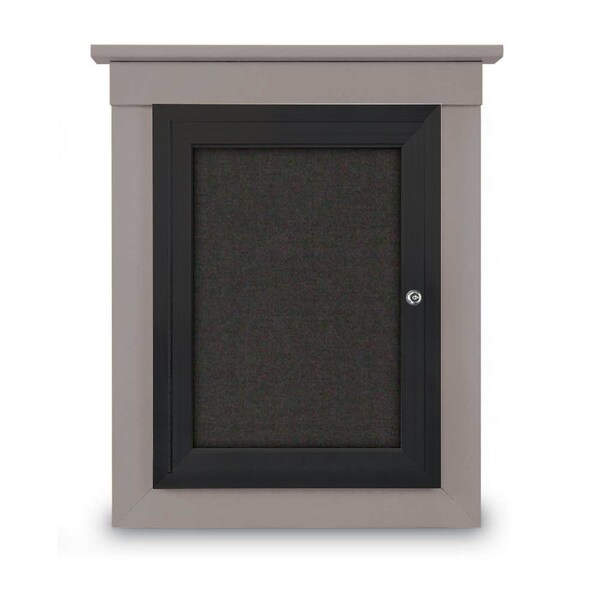 Sliding Glass Enclosed Letterboard, 48"x3